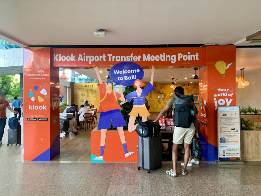 Klook lounge for Bali airport taxi 2026 on-site pickup at DPS
