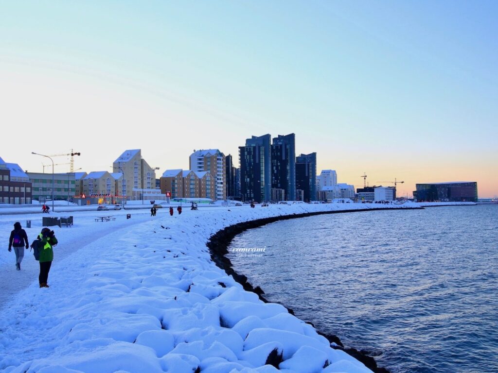 Reykjavik Iceland: Is It Worth Staying for 2 Nights? (2026) Scenic winter landscape of Reykjavik Iceland coast with snow
