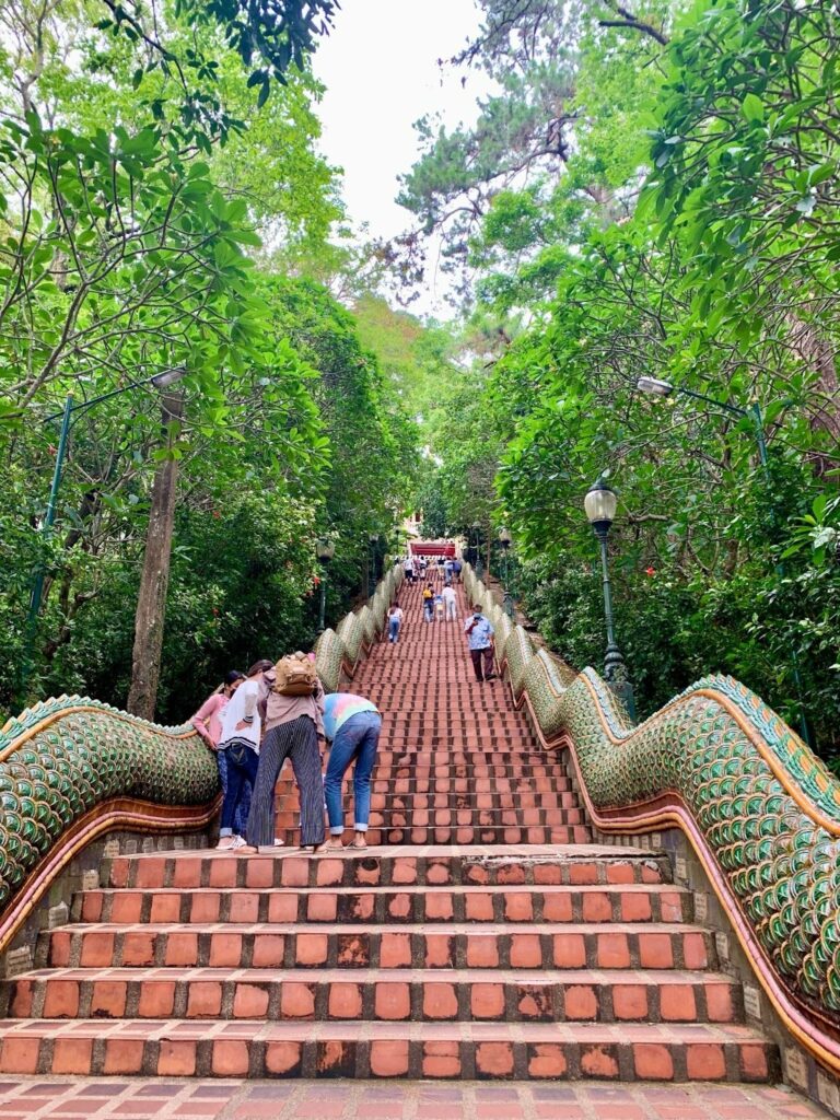Wat Phrathat Doi Suthep 306 naga stairs entrance