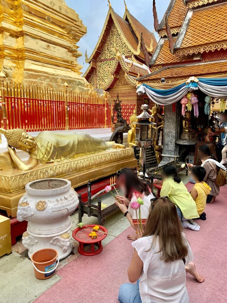 Wat Phrathat Doi Suthep terrace spiritual atmosphere